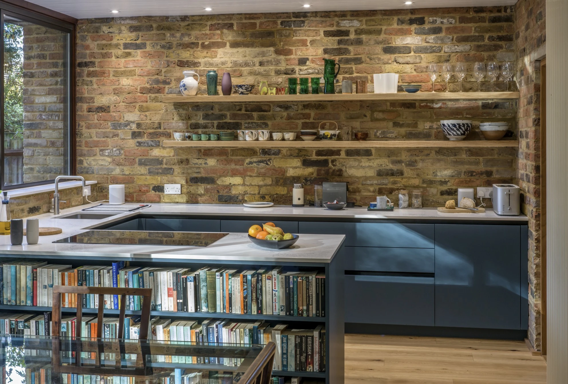 Contemporary Rotpunkt German Handleless Kitchen in Sunninghill.